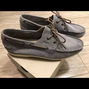 Lacoste suede boat shoes